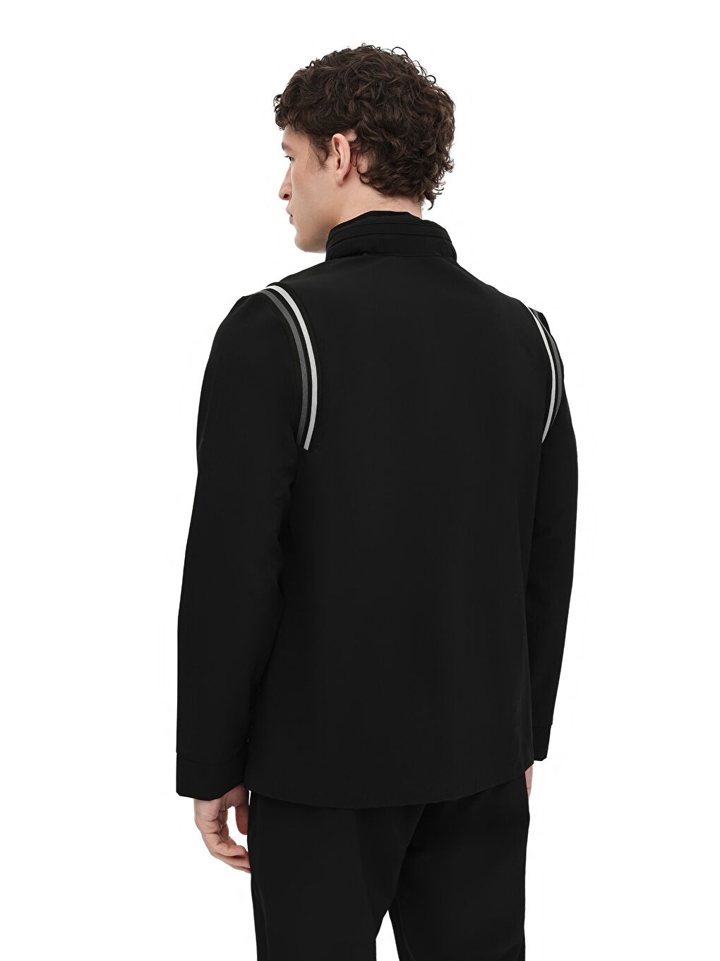 ML WESS 18ITL1213 6FX Siyah Erkek Eşofman Üstü-1