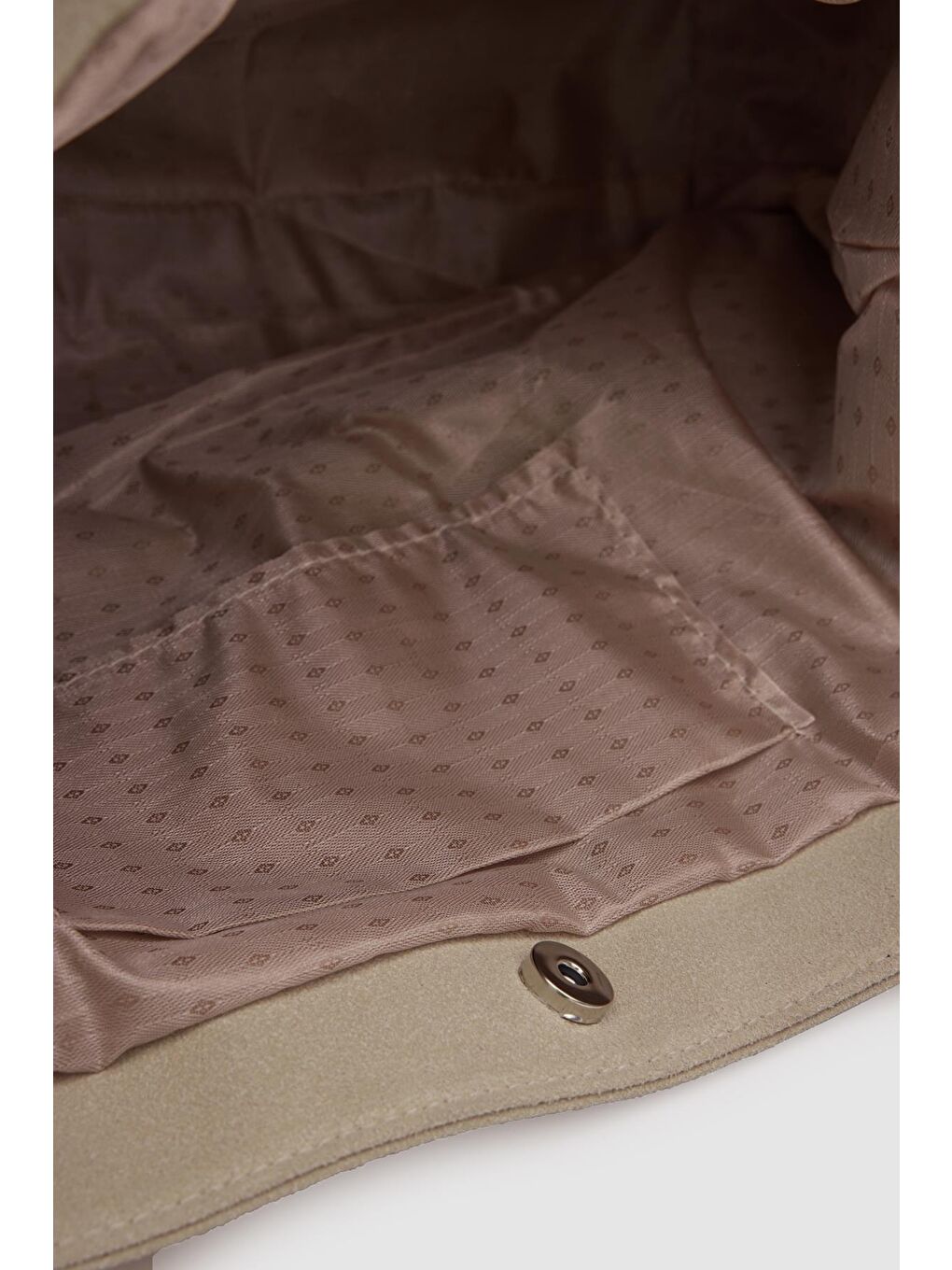 Ekru Agatha Süet Omuz Çantası Krem-7