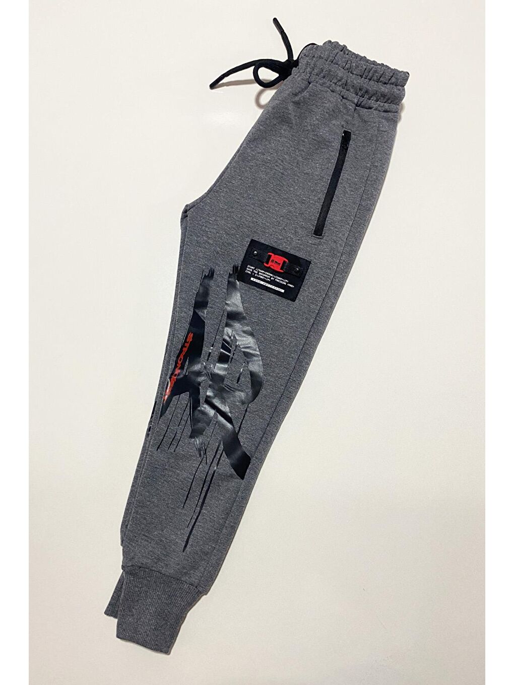 Antrasit Erkek Çocuk Strongest T Baskılı Eşofman Altı ALT.0007-3