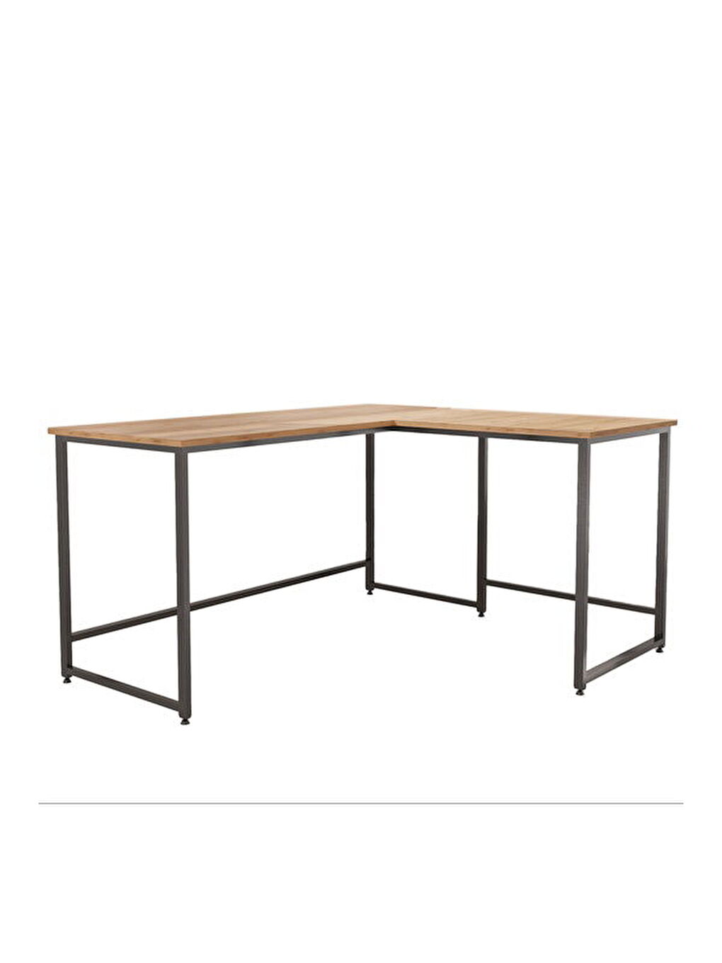 Kahverengi Nook L Çalışma Masası - Sepet - 75x55x140 cm-2