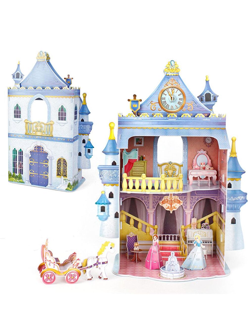 Cubic Fun Renksiz 3D 81 Parça Puzzle Fairytale Castle