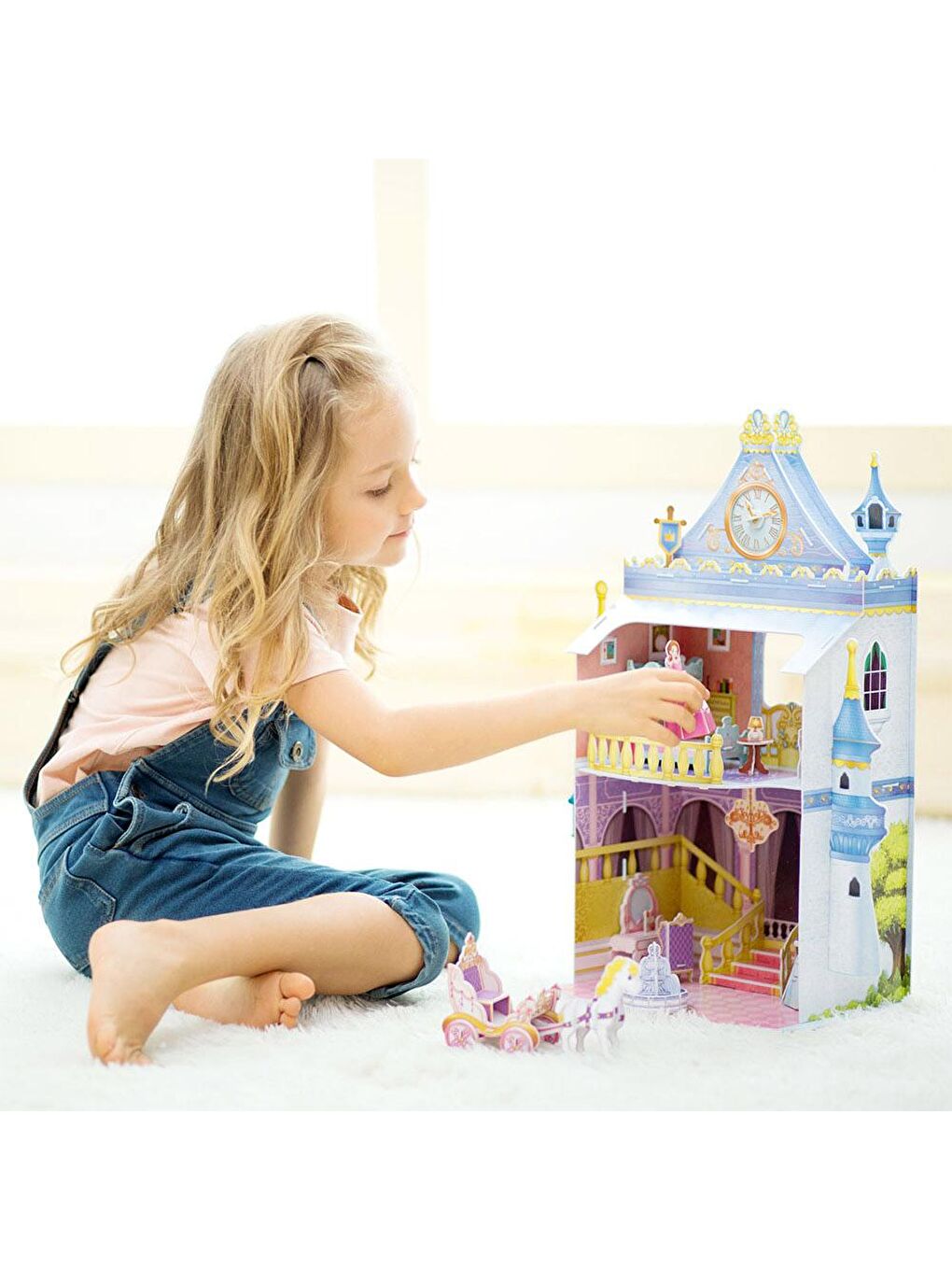 Cubic Fun Renksiz 3D 81 Parça Puzzle Fairytale Castle - 1