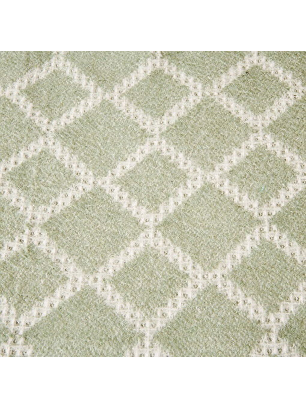 Soft Zivra Pamuklu Tek Kişilik Battaniye - Yeşil - 150x200 cm-1