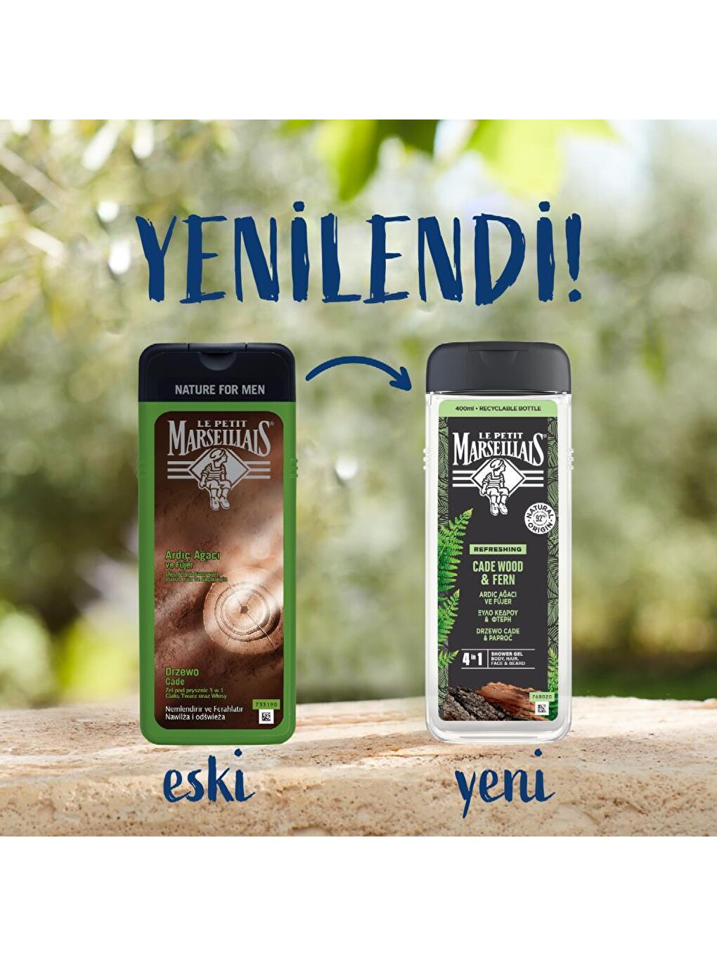 Le Petit Marseillais Renksiz Ardıç Ağacı ve Füjer Duş Jeli 400 ml - 1