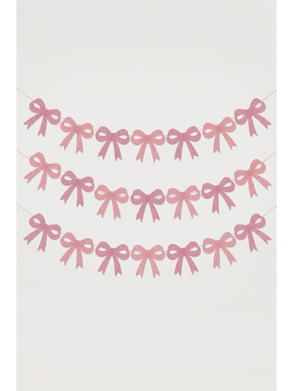 Pembe Simli Fiyonk Figür Parti Banner