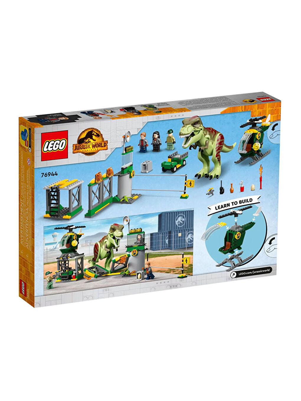 Lego Renksiz Jurassic World T Rex Dinozor Kaçışı 76944 - 5