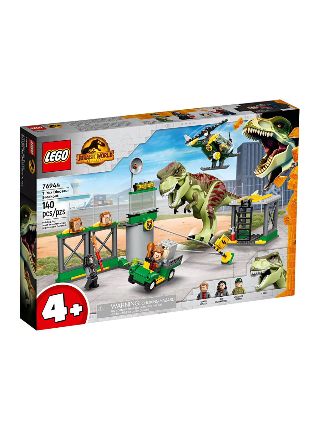 Lego Renksiz Jurassic World T Rex Dinozor Kaçışı 76944 - 6