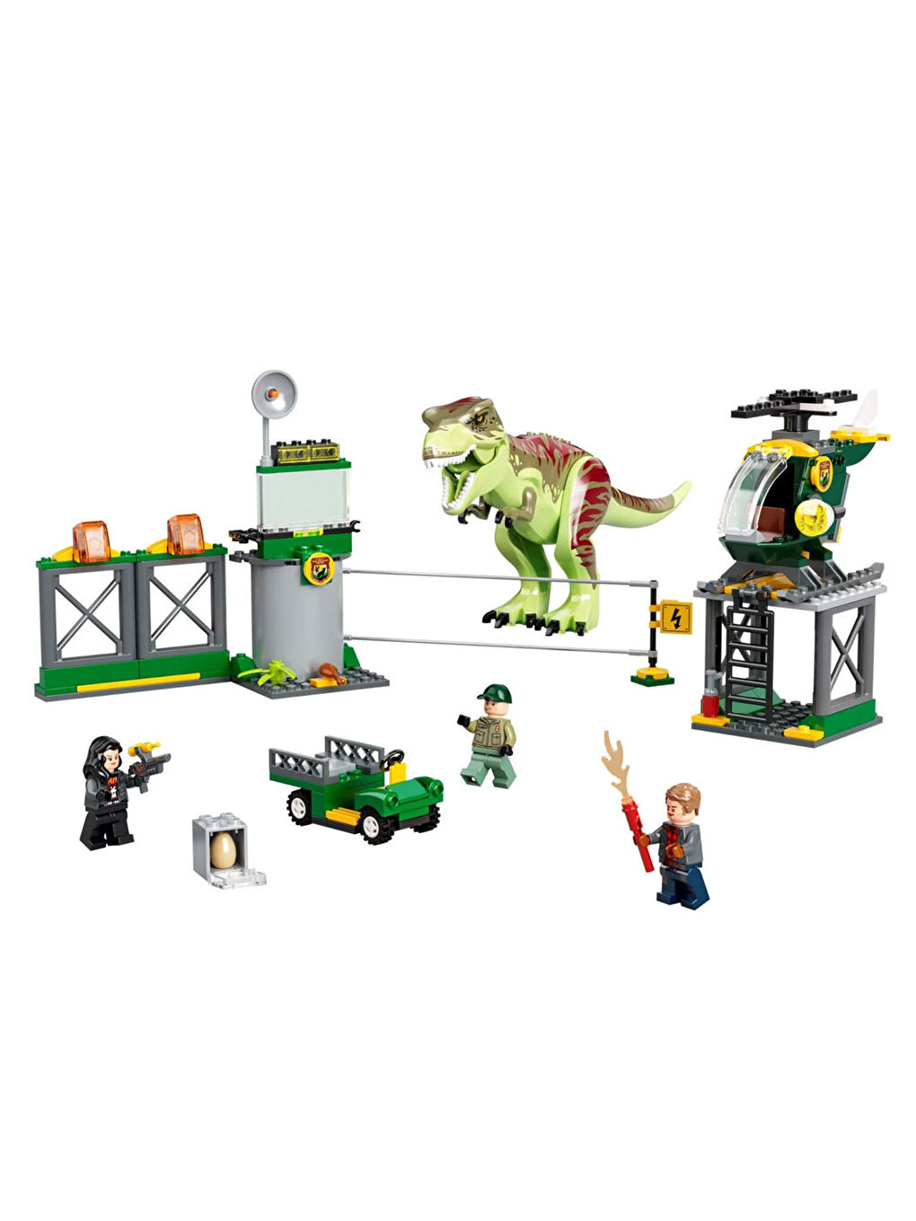 Lego Renksiz Jurassic World T Rex Dinozor Kaçışı 76944 - 2