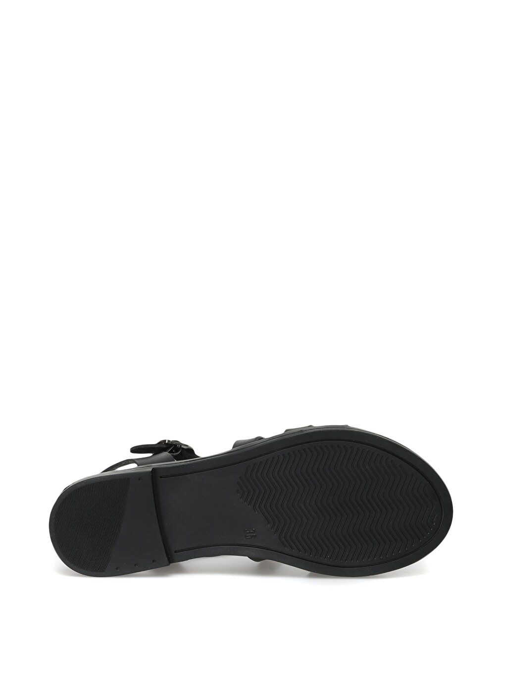 CS21032 2FX Siyah Kadın Düz Sandalet-3