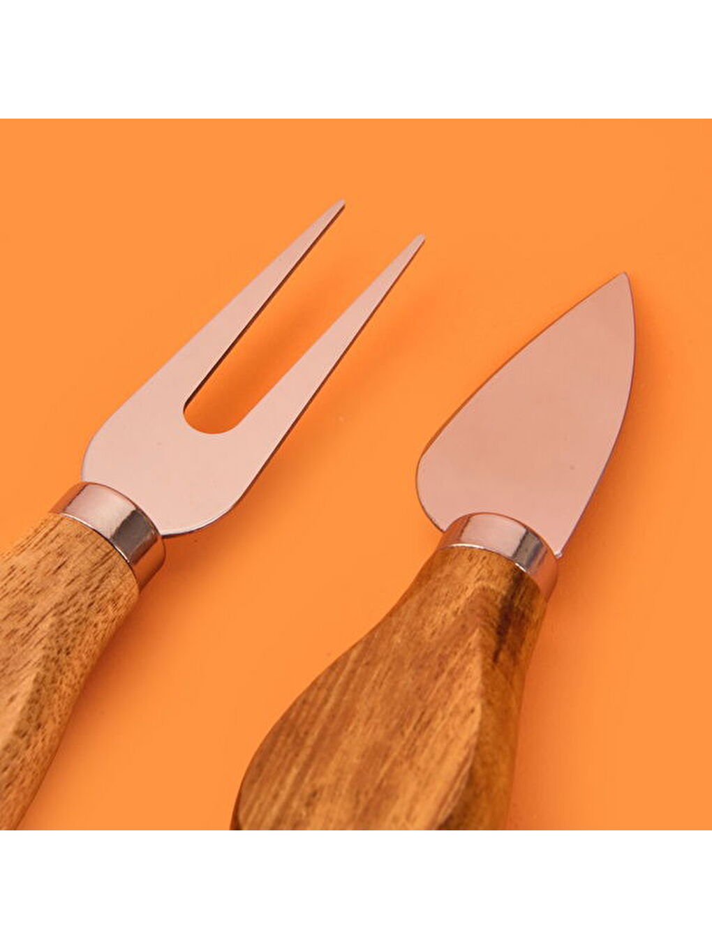 Akasya Peynir Sunumluk - Kahverengi - 28x14 cm-2