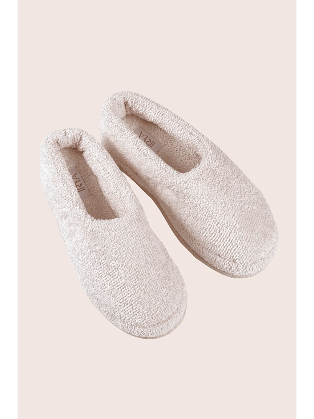 Travertine %100 Pamuk Unisex Havlu Terlik Açık Bej