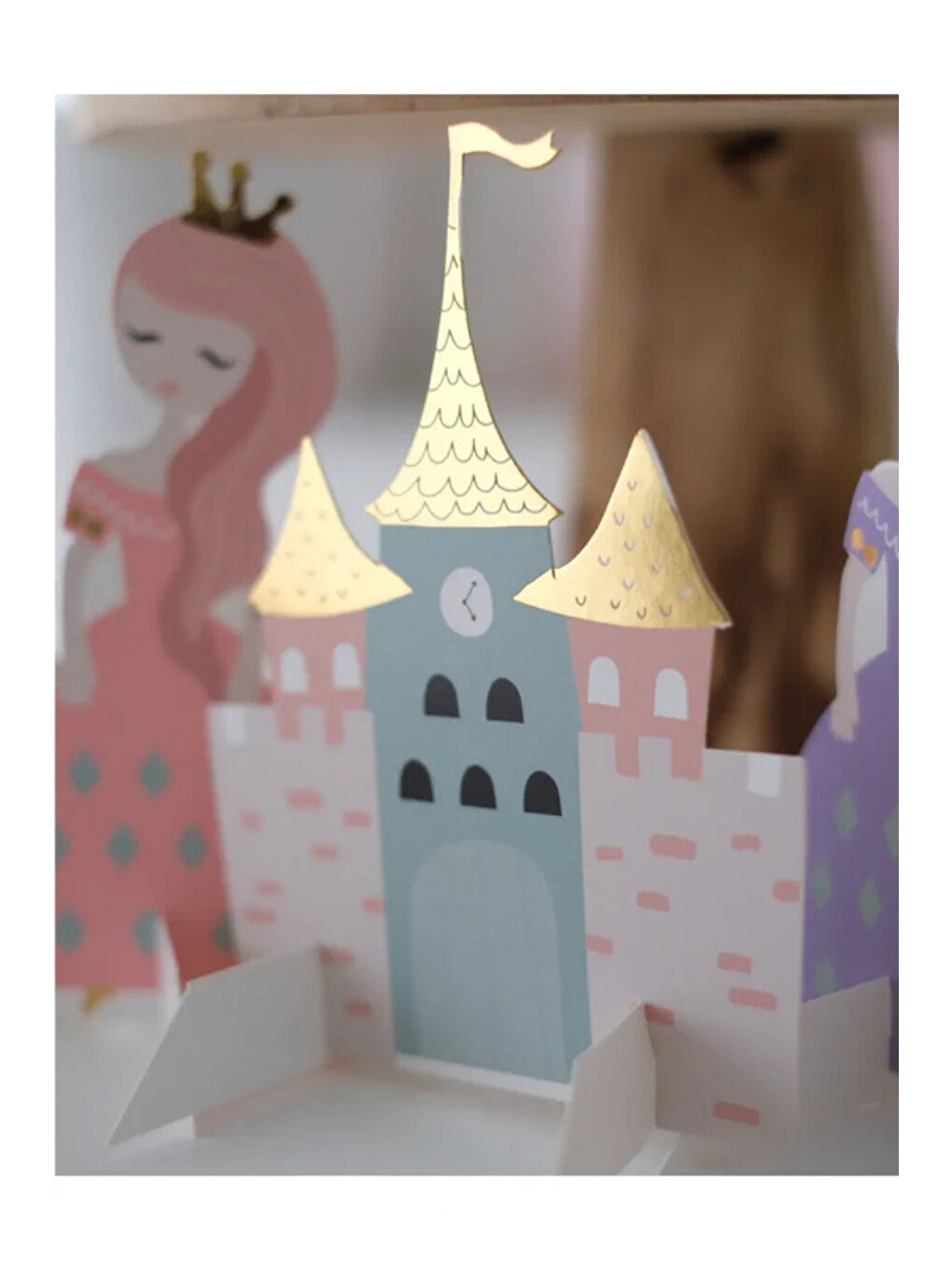 Karışık Çok Renkli Prenses ve Şato Temalı Parti Masası Süsü-2