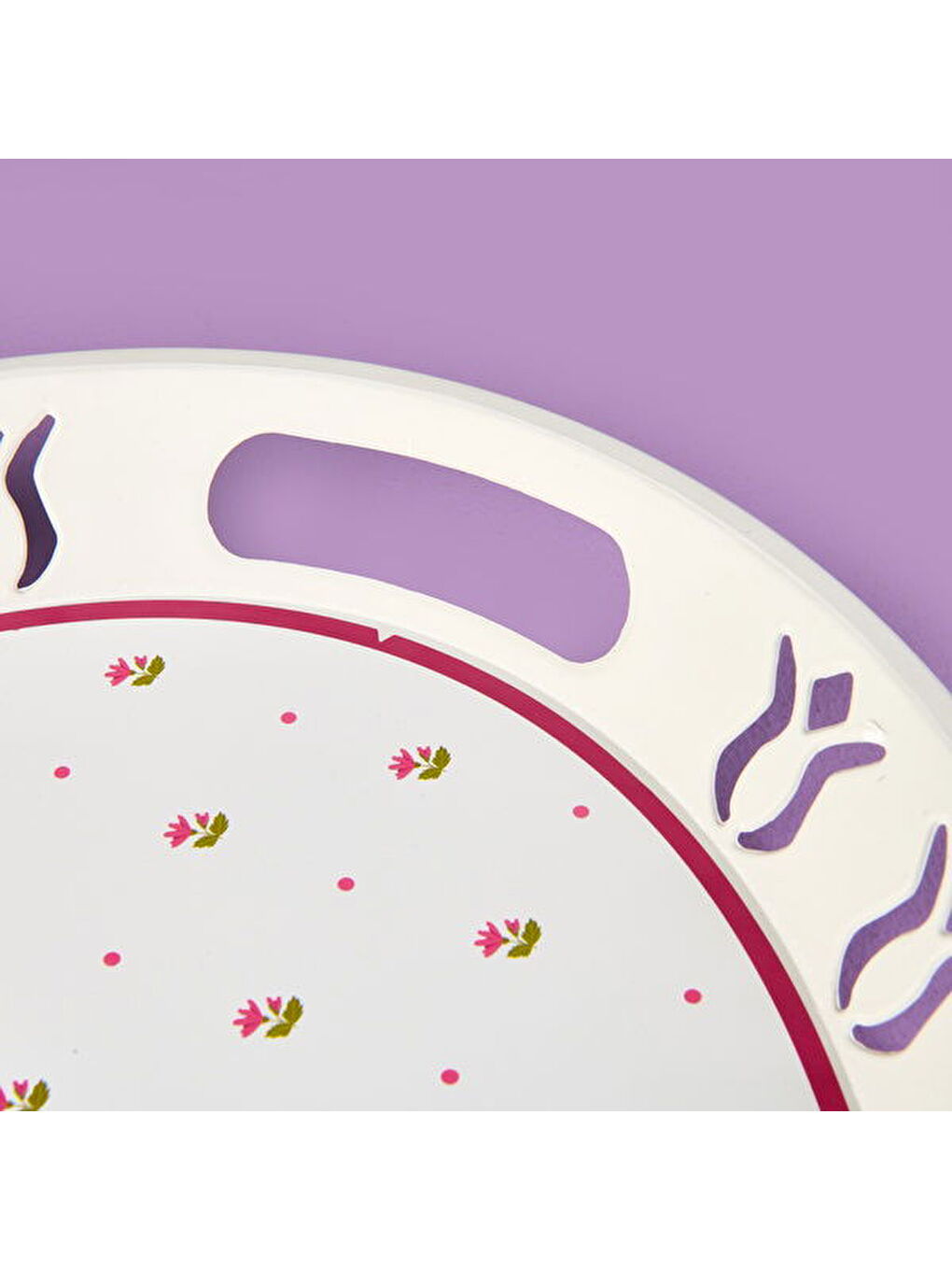 Karışık Kitchen Çıtır Çiçek Tepsi - Renkli - 50x38 cm-2