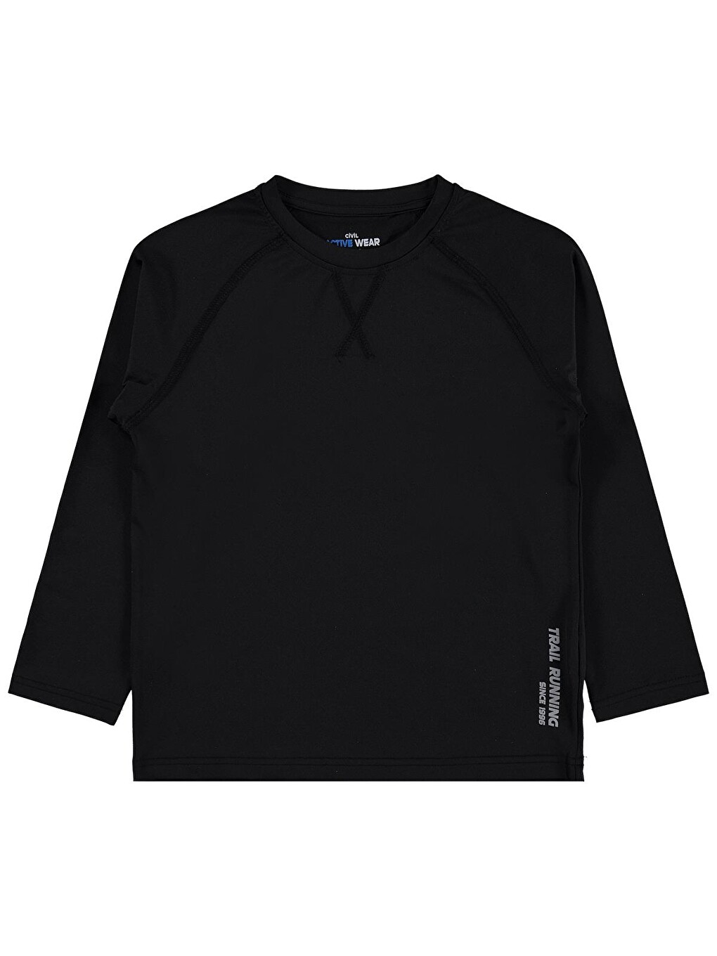 Boys Reflektör Baskılı 6-9 Yaş Sweatshirt - Siyah