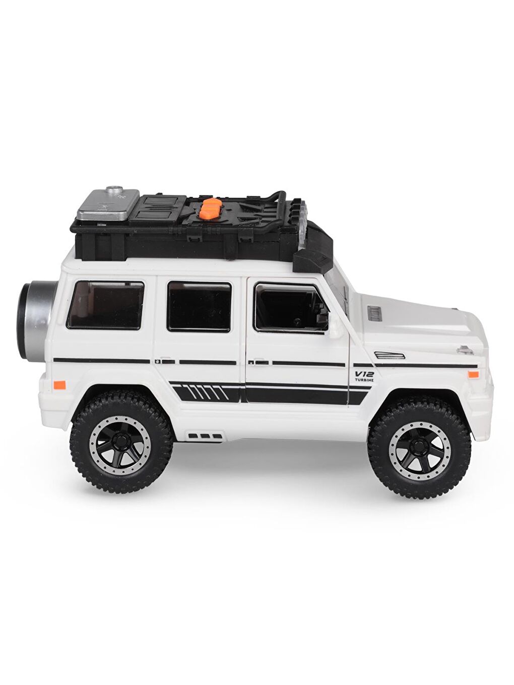 Kutulu Sürtmeli Işıklı Müzikli Off-Road Lüks Araba - Beyaz-1