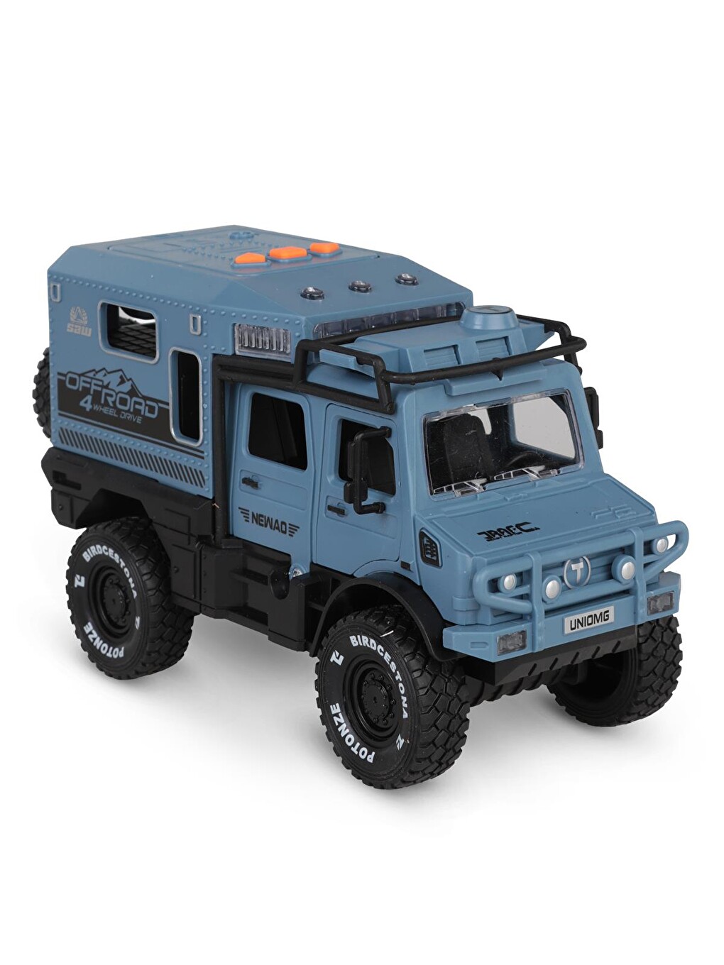 Kutulu Sürtmeli Işıklı Müzikli Off-Road Lüks Araba - Mavi