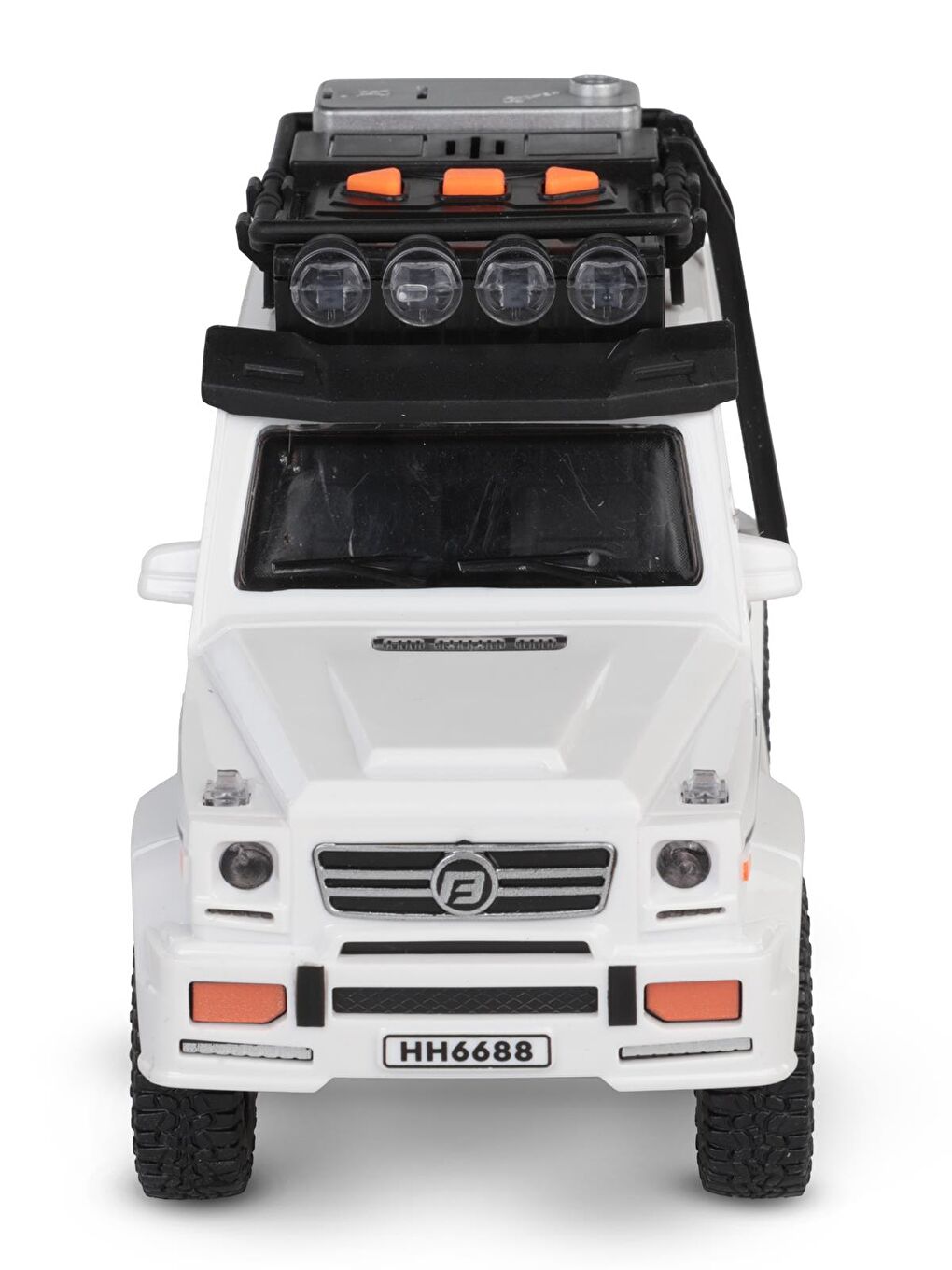 Kutulu Sürtmeli Işıklı Müzikli Off-Road Lüks Araba - Beyaz-2