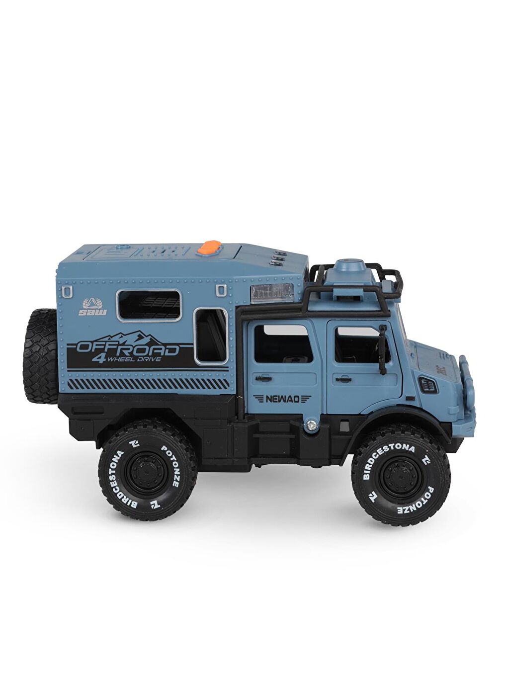 Kutulu Sürtmeli Işıklı Müzikli Off-Road Lüks Araba - Mavi-2