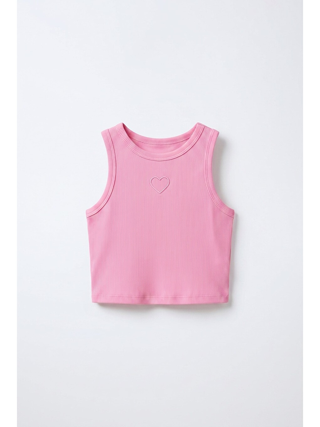 Kız Çocuk Pembe Kalp Atlet Bluz