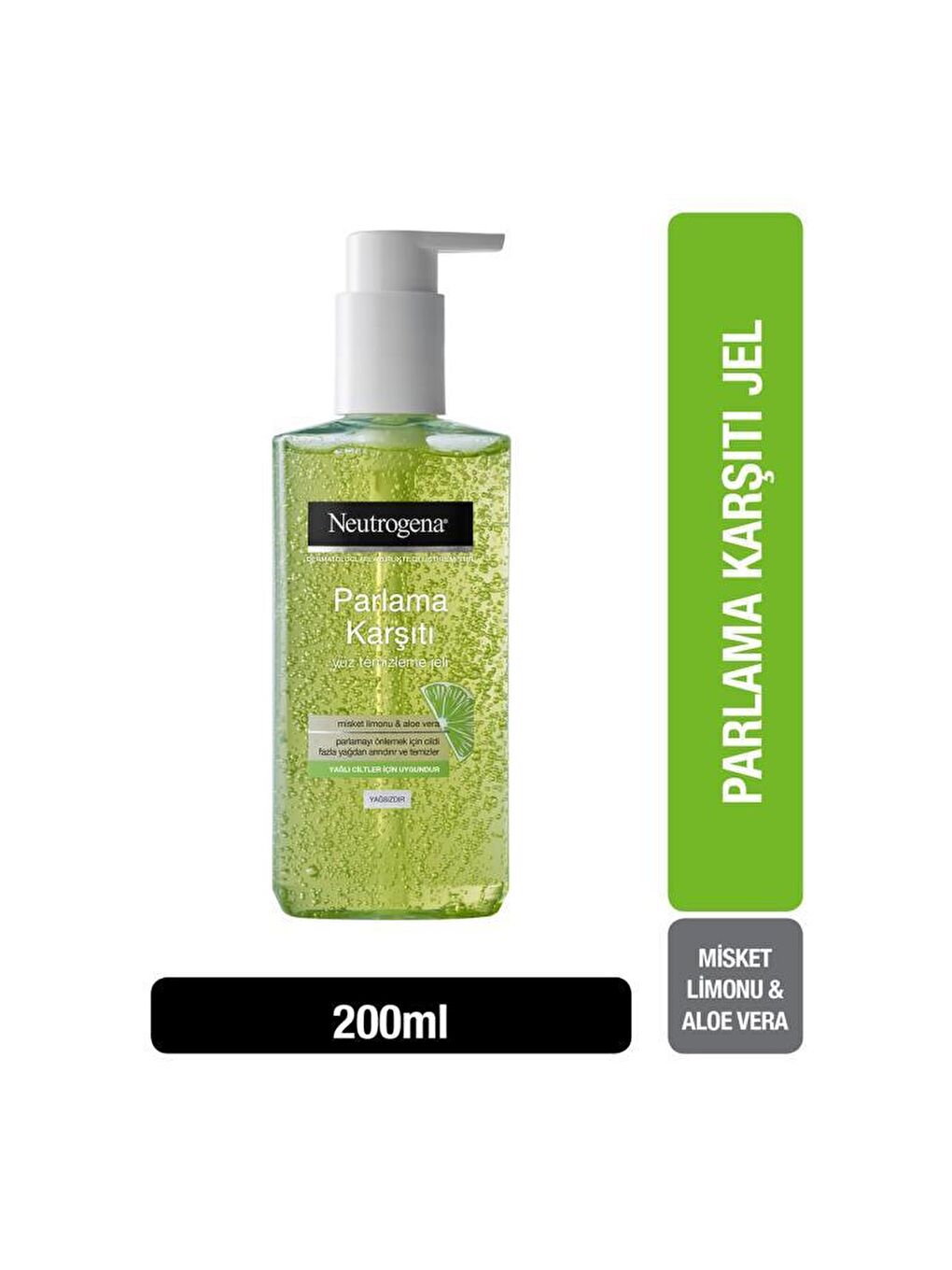 Neutrogena Renksiz Visibly Clear Parlama Karşiti Pore&Shine Yüz Temizleme Jeli 200 ml