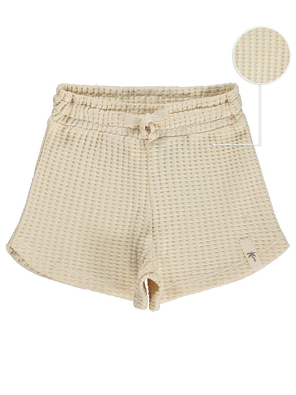 Boys Basic Waffle 2-5 Yaş Şort - Kahverengi
