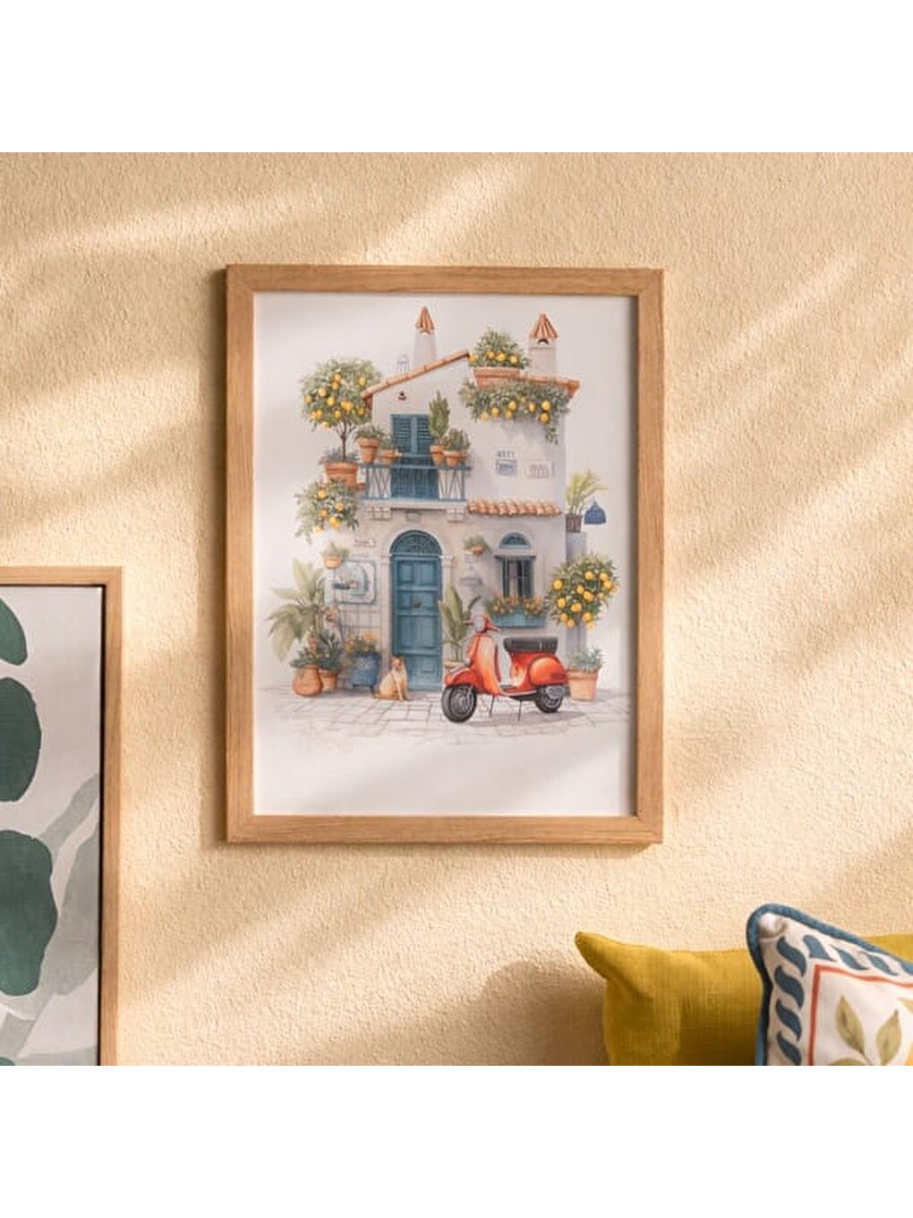 Karışık Deco Lemon Cafe Duvar Panosu - Renkli - 30x40 Cm