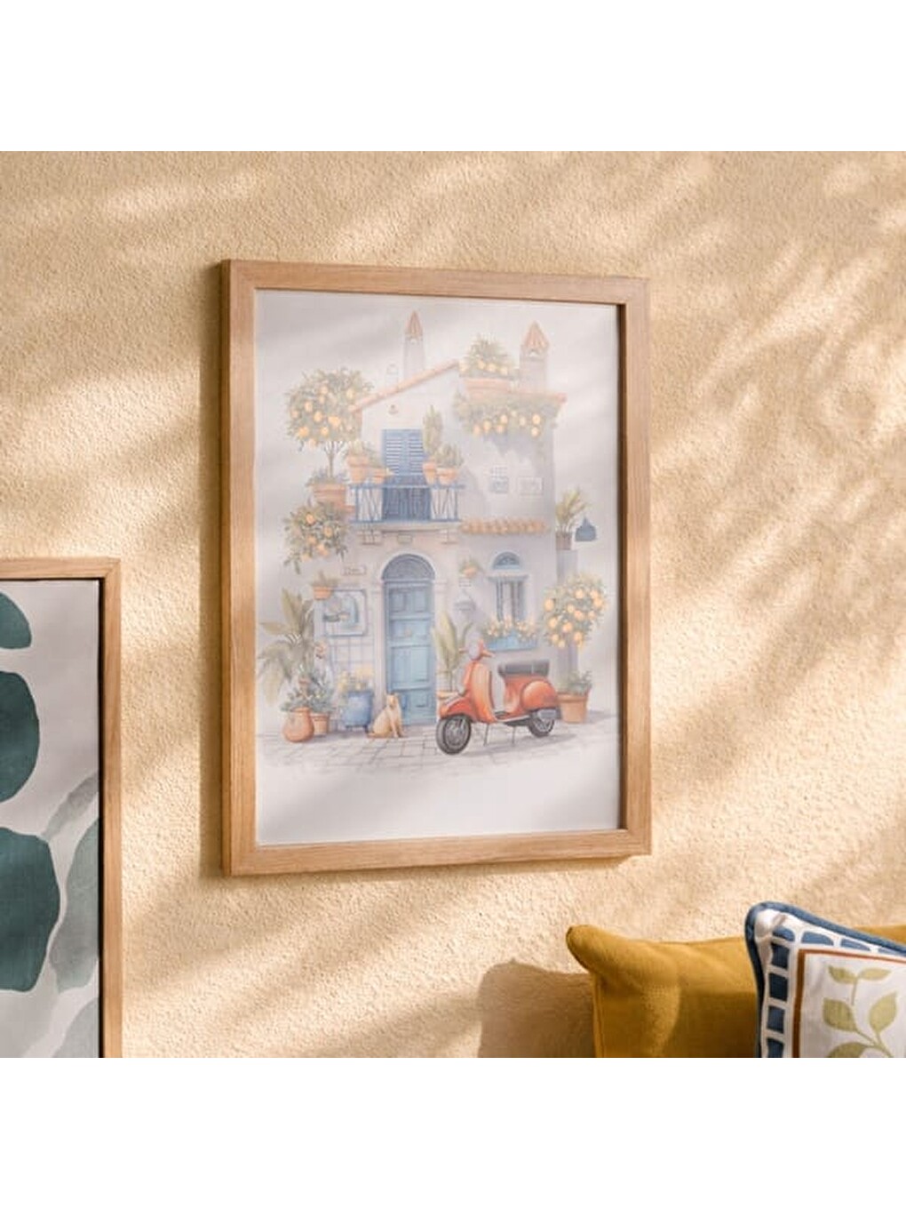 Karışık Deco Lemon Cafe Duvar Panosu - Renkli - 30x40 Cm-1