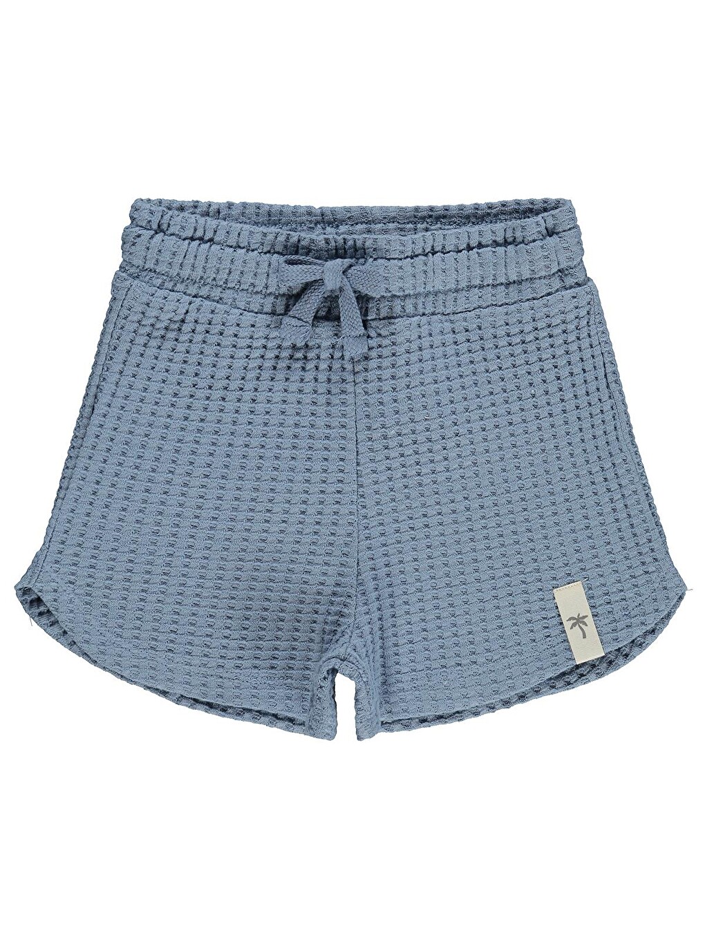 İndigo Boys Basic Waffle 2-5 Yaş Şort - Mavi