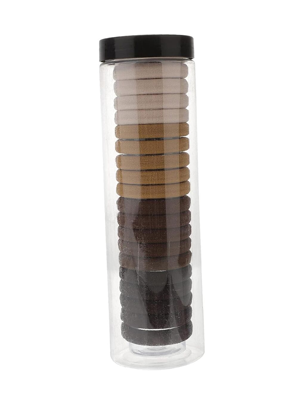 Karışık Yoga Lüks Kahverengi Tonları Lastik Toka Seti 25'li