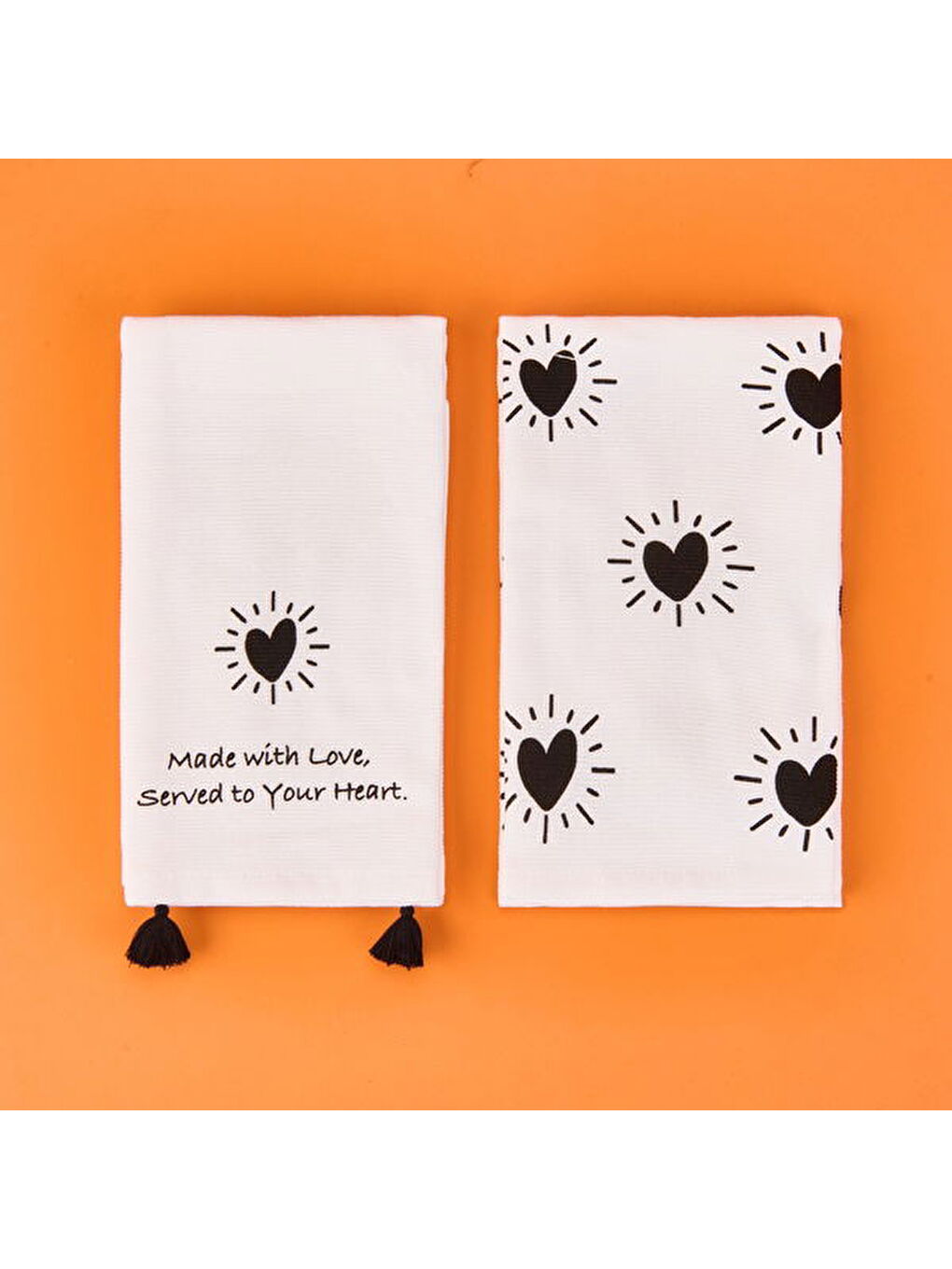 Soft Heart 2'li Kurulama Bezi - Ekru - 40x50 cm-2