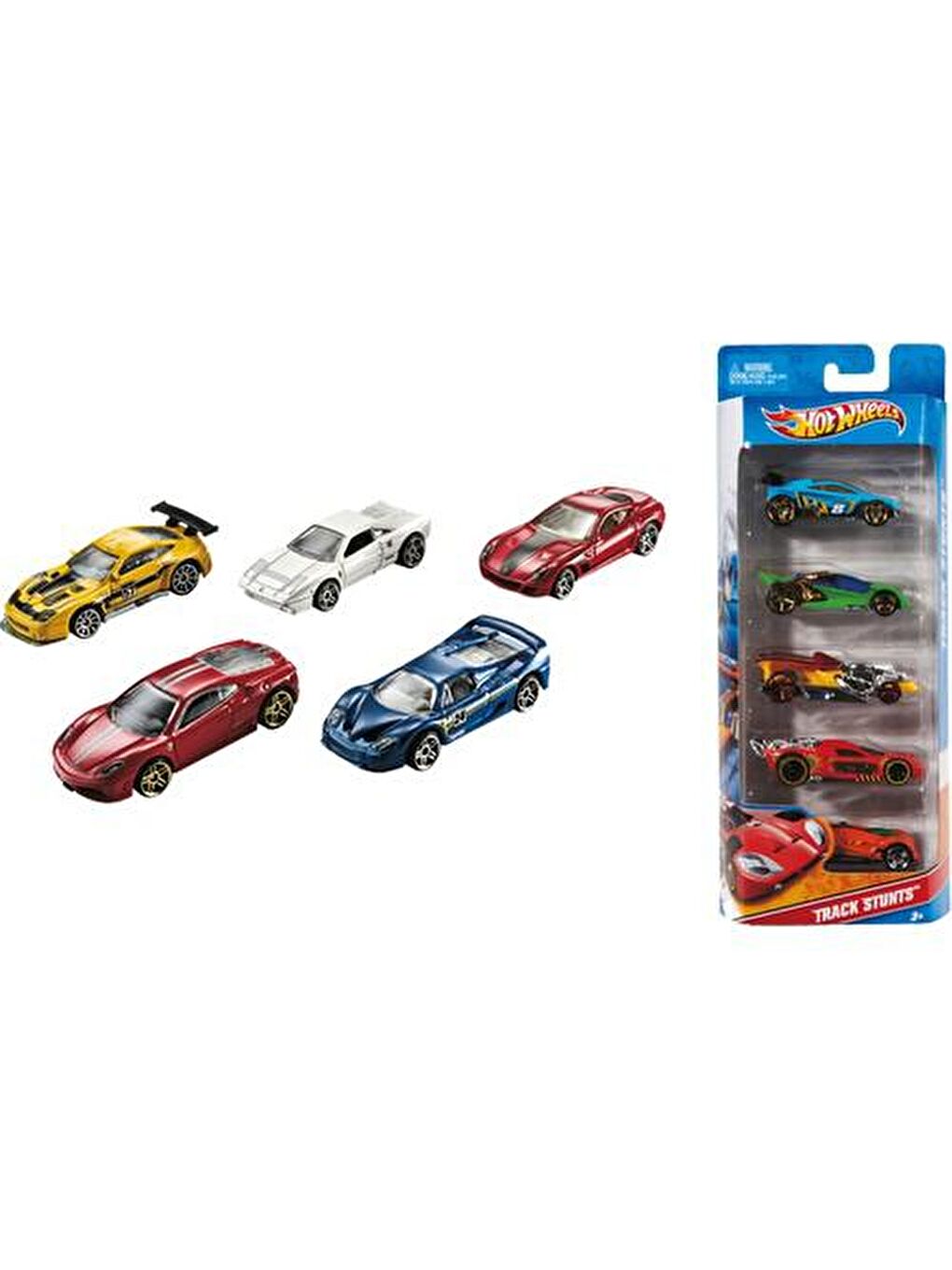 Hot Wheels Renksiz 5 li Araba Seti 1806