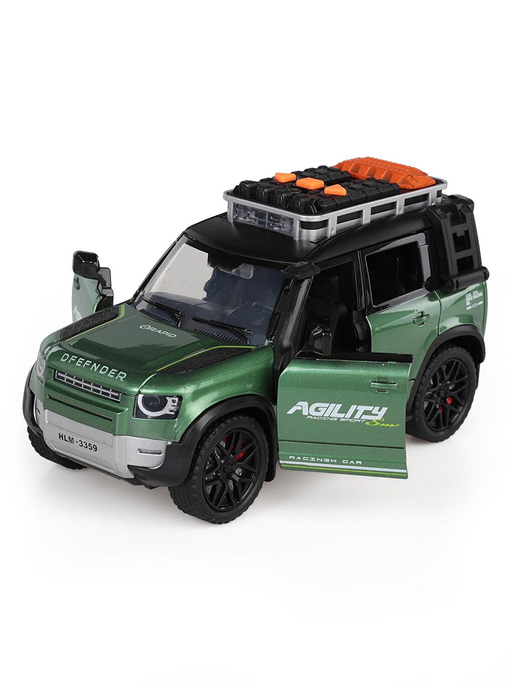 Kutulu Sürtmeli Işıklı Müzikli Off-Road Lüks Araba - Yeşil-4