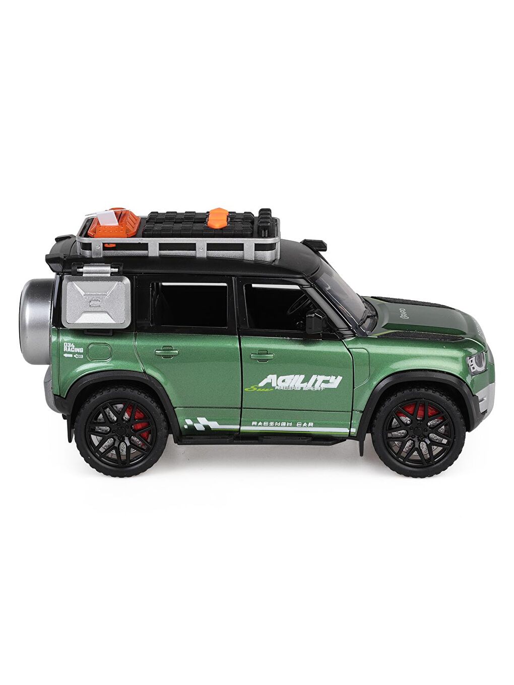 Kutulu Sürtmeli Işıklı Müzikli Off-Road Lüks Araba - Yeşil-5