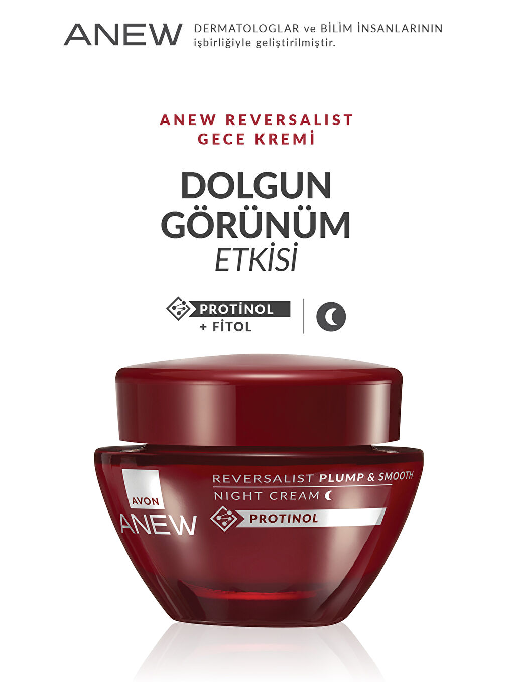 AVON Renksiz Anew Reversalist Plump & Smooth Gece Kremi 50 Ml. Üçlü Set - 2