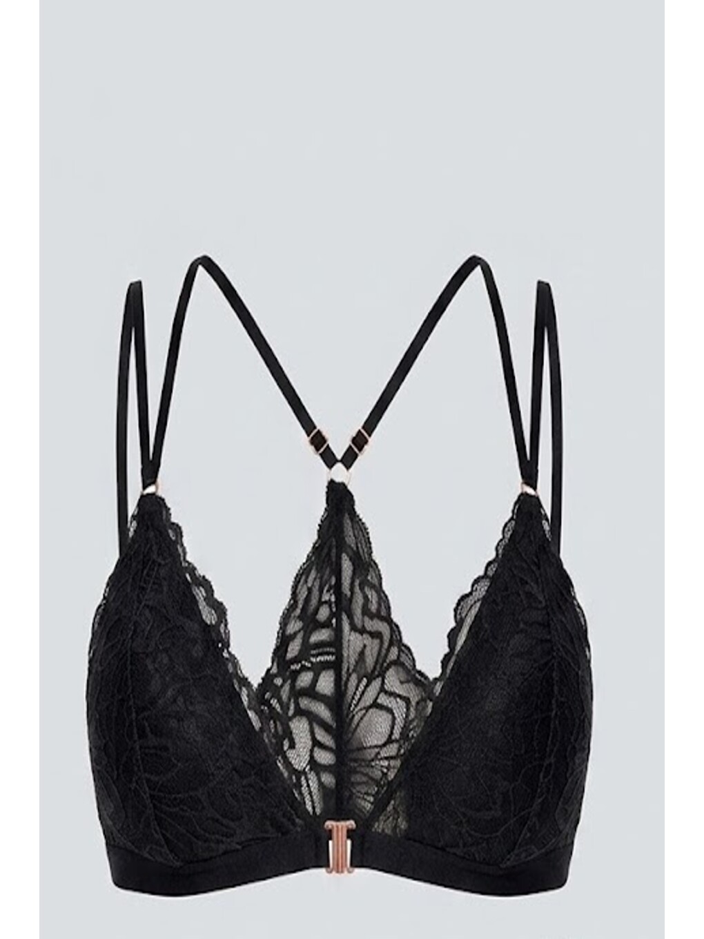 Kapsız Bralet C18326 Siyah