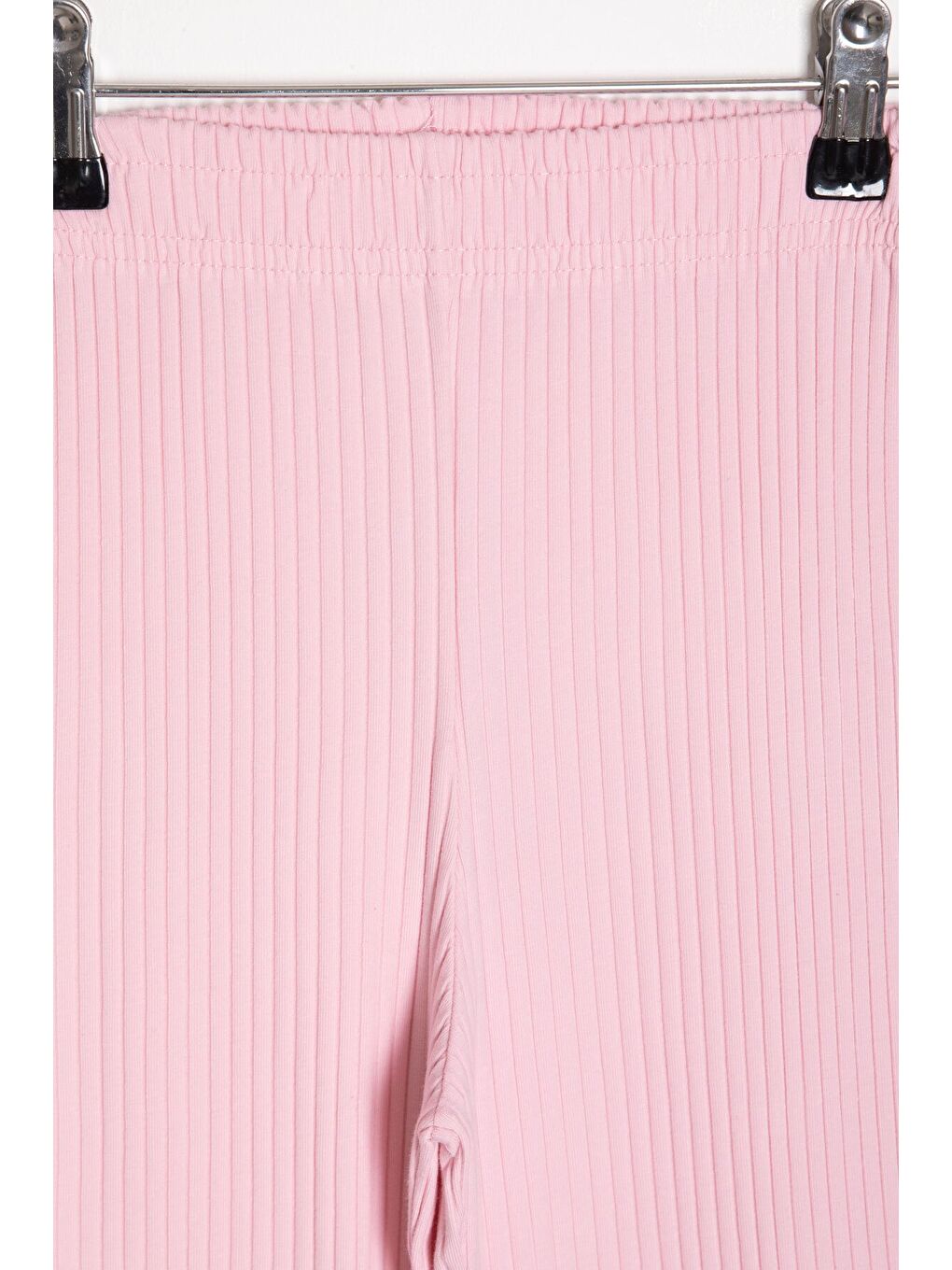 Pembe Pudra Karakter Baskılı Tişörtlü Fitilli Pantolonlu Kız Çocuk 2li Takım 23832-4