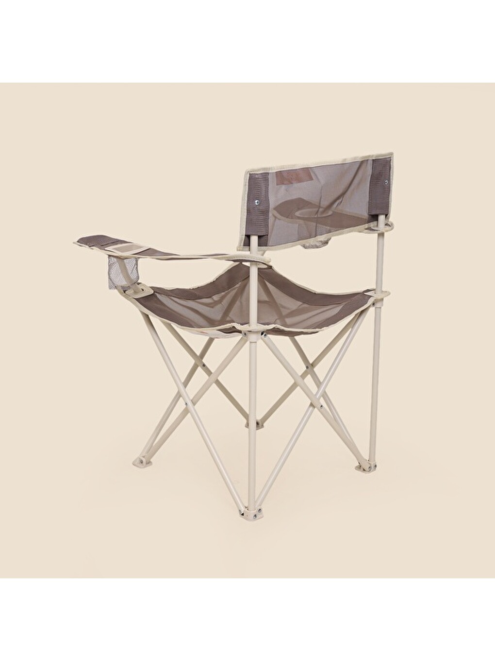 Kamp Sandalyesi - Bej - 50x50x78 Cm-5