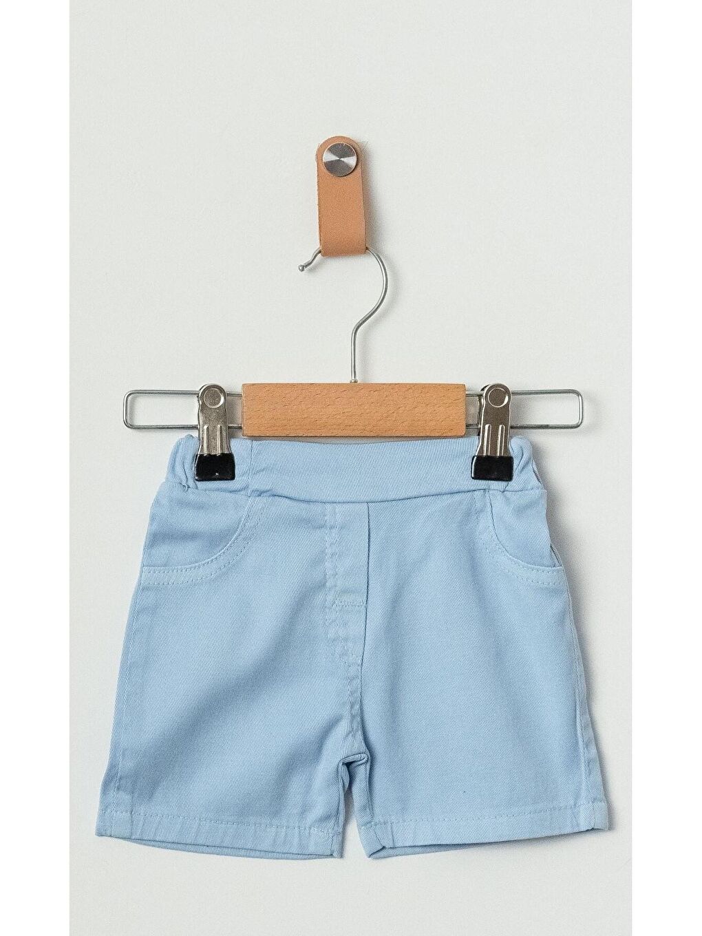 Mavi Gömlek Yelken Desenli Belden Ayarlanabilir Kısa Kollu Şortlu 3'lü Takım-7