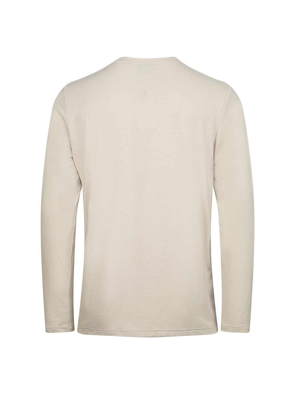 Vernon Erkek Uzun Kol Viloft T-Shirt Bej-4