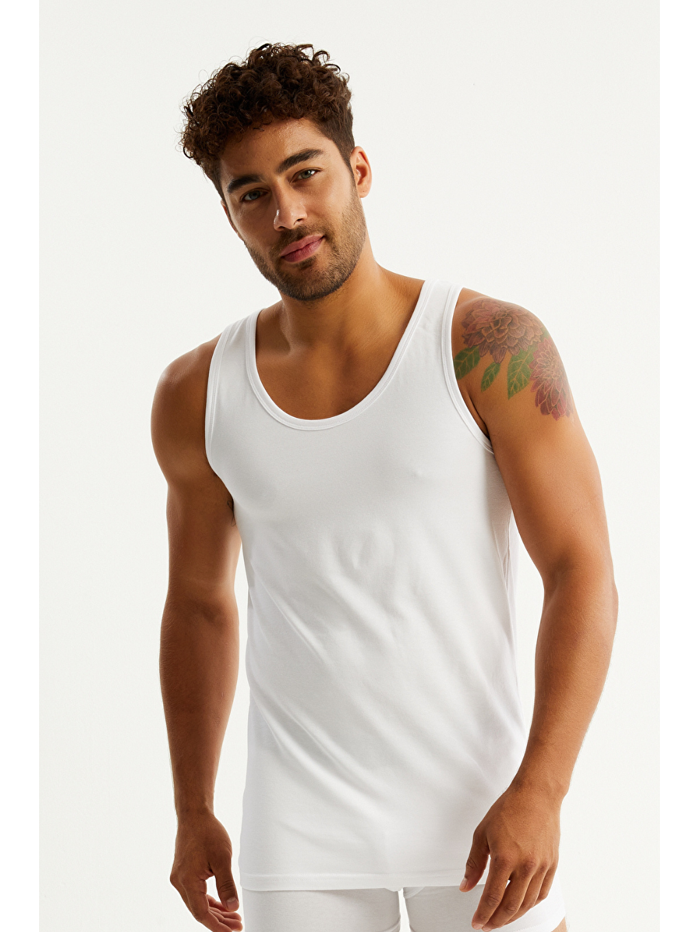 Erkek Karışık Renk 5'li Paket % 100 Pamuklu Elastanlı Kutulu Atlet-2