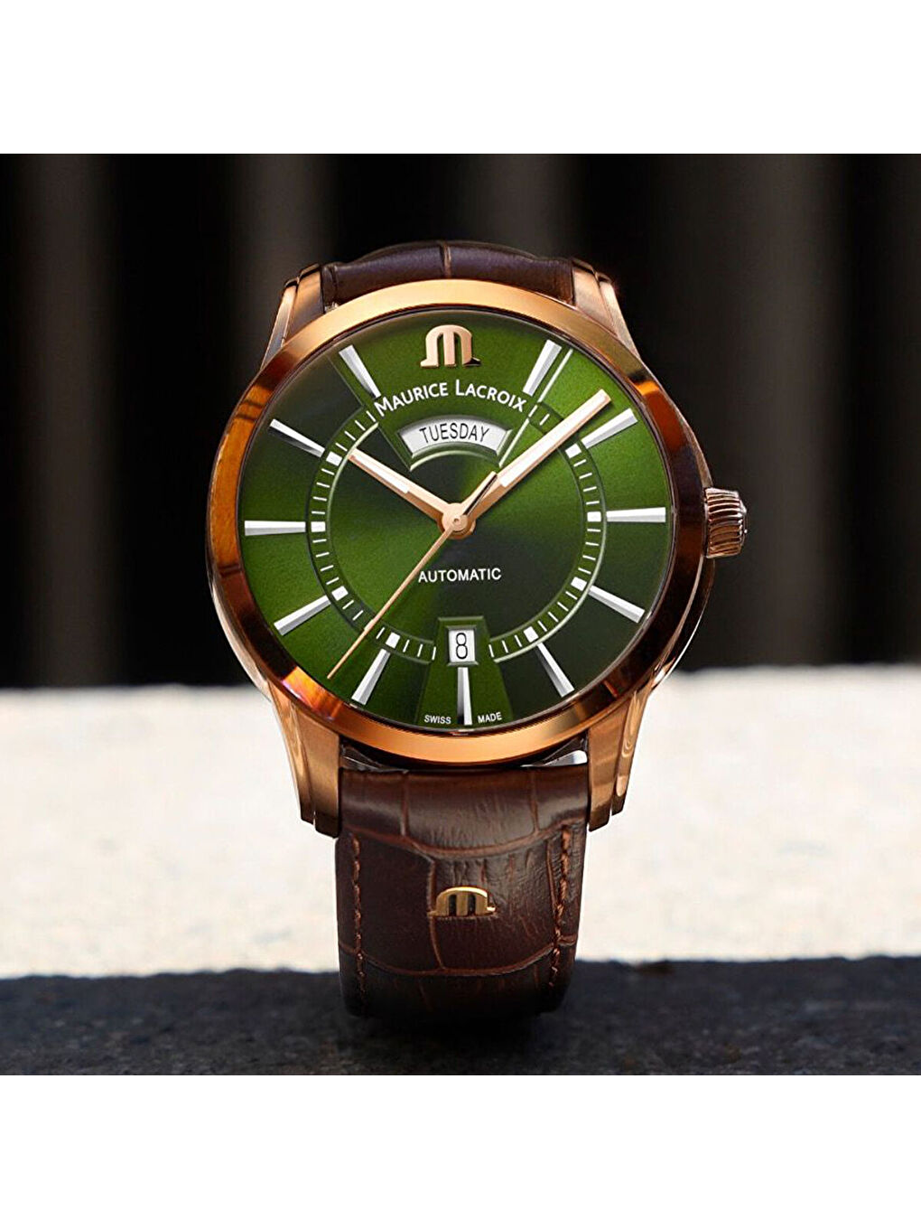 Kahverengi ML-PT6358BRZ0163E-3 Erkek Kol Saati-1