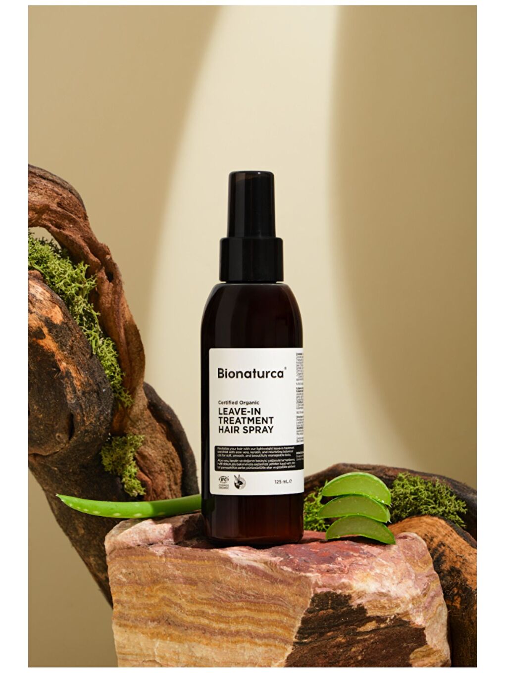 Organik Sertifikalı Hacimlendirici Kolay Saç Tarama Spreyi 125 ml-1