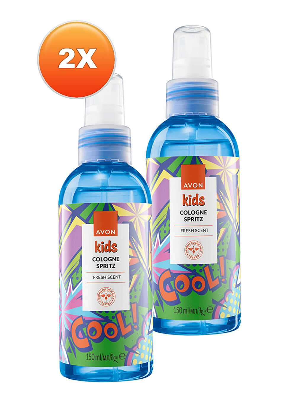 AVON Renksiz Kids Cool Çocuklar İçin Meyve Kokulu Parfüm Sprey 150 Ml. İkili Set - 1