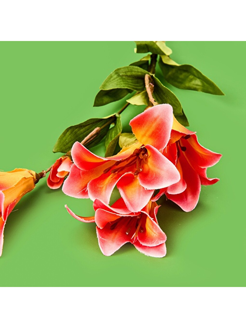 Karışık Zambak Dal Çiçek - Asorti - 64 cm-5