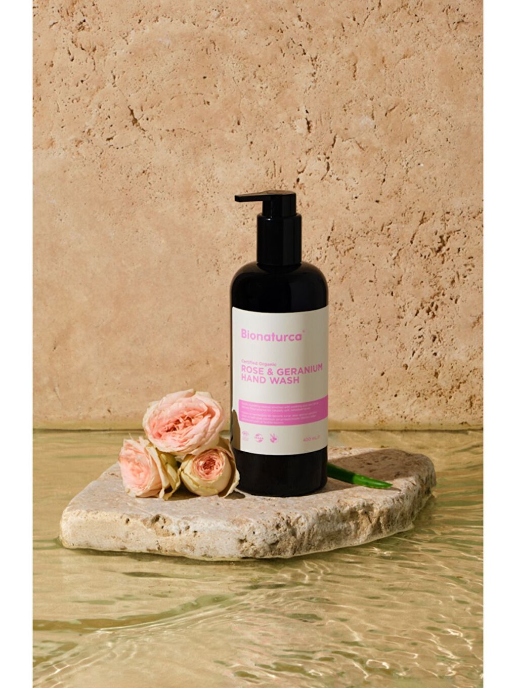 Organik Sertifikalı Gül & Itır Özlü Sıvı El Sabun 400 ml-1