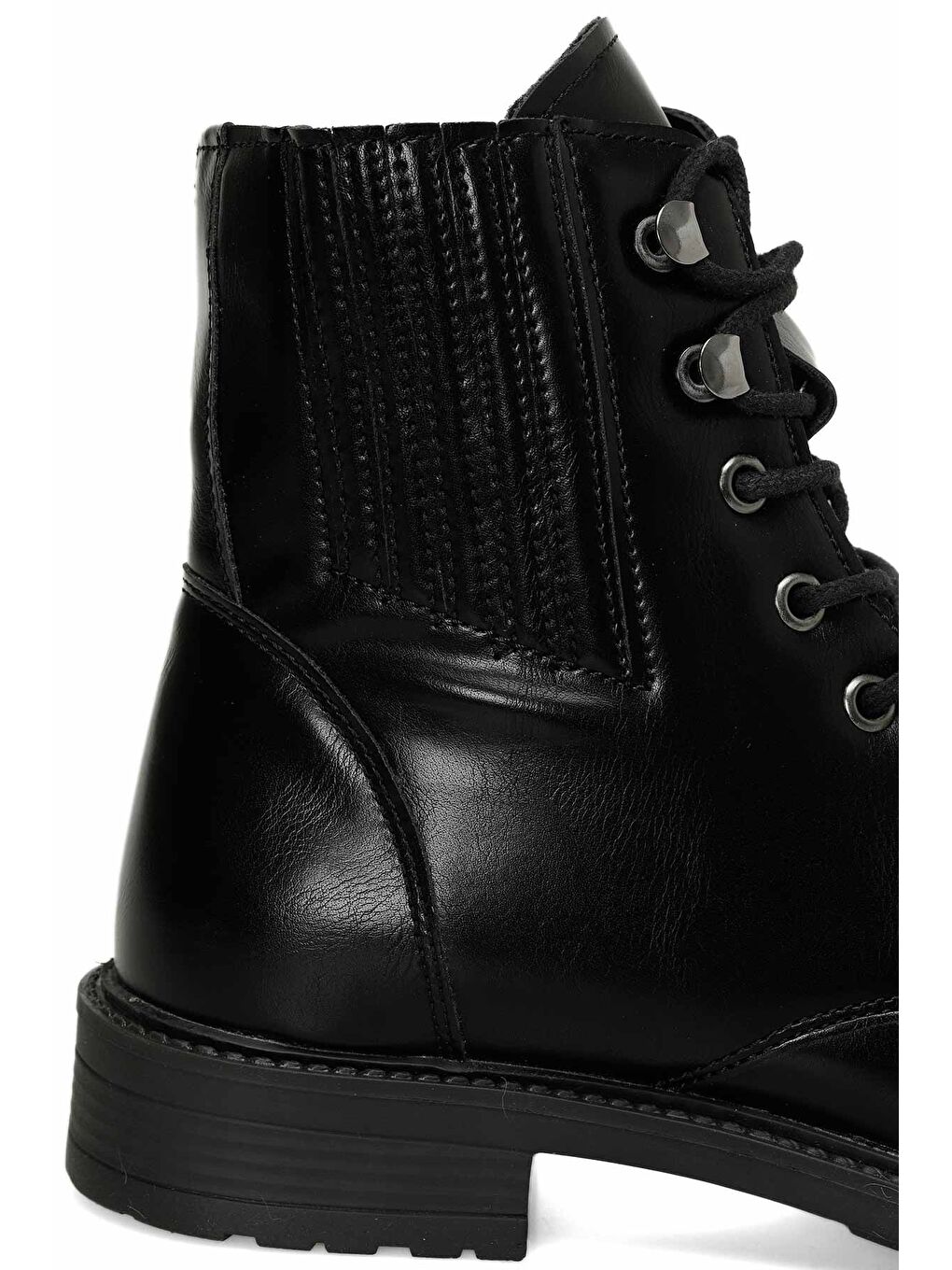 324075.Z 4PR Siyah Kadın Düz Bot-6