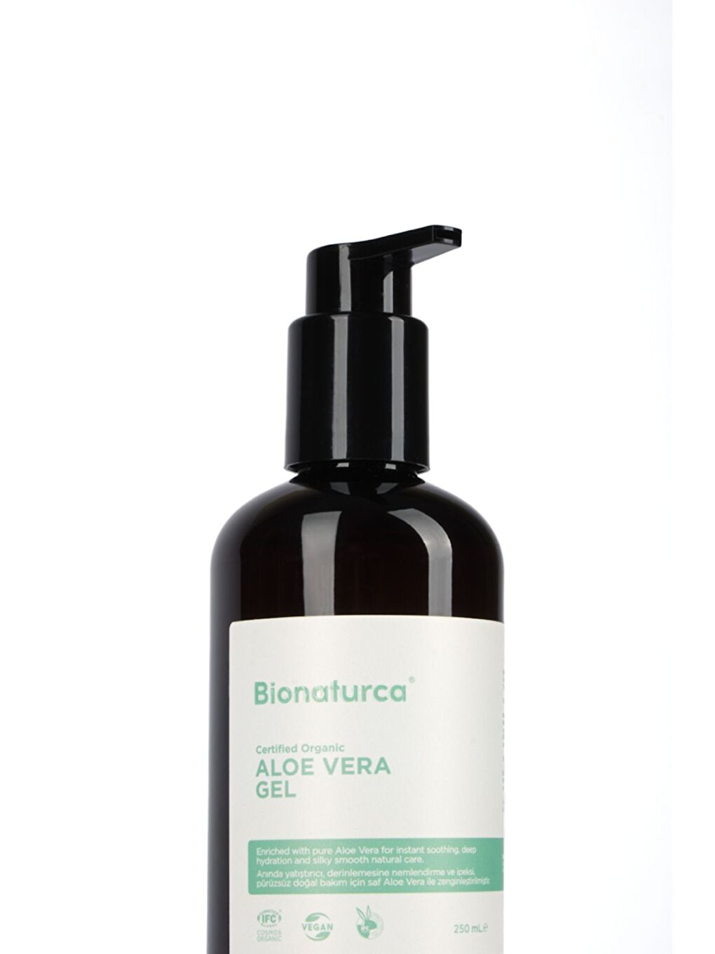 Organik Sertifikalı Onarıcı Etkili Nemlendirici Aloe Vera Jel 250 ml-3