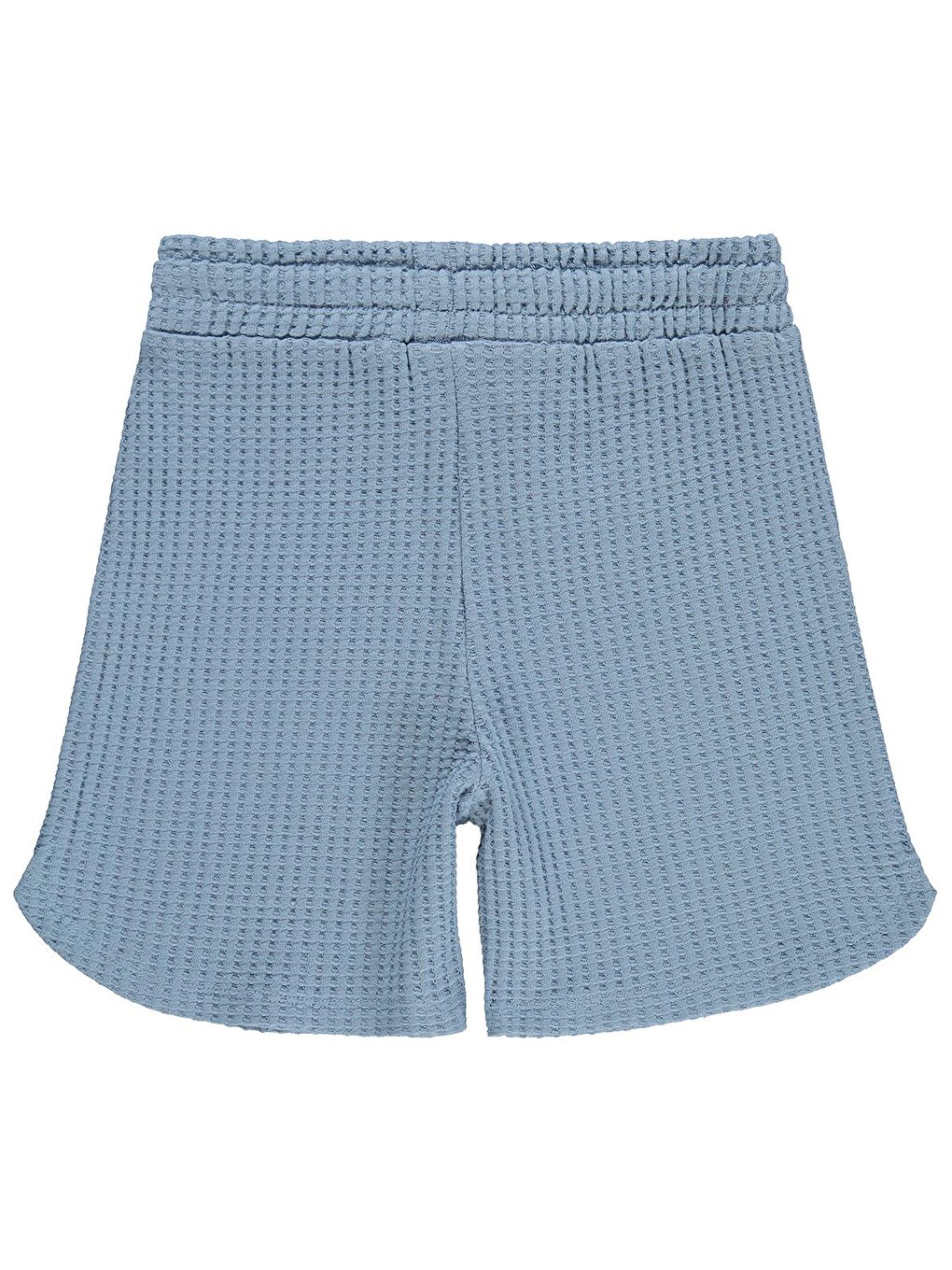 İndigo Boys Basic Waffle 6-9 Yaş Şort - Mavi-1