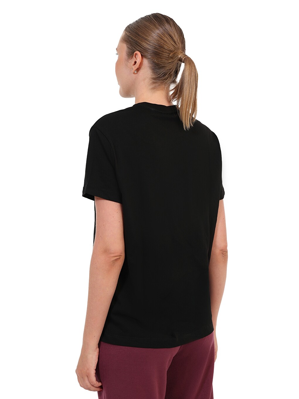 Kısa Kol T-shirt Kadın Siyah Wl 11danya-1