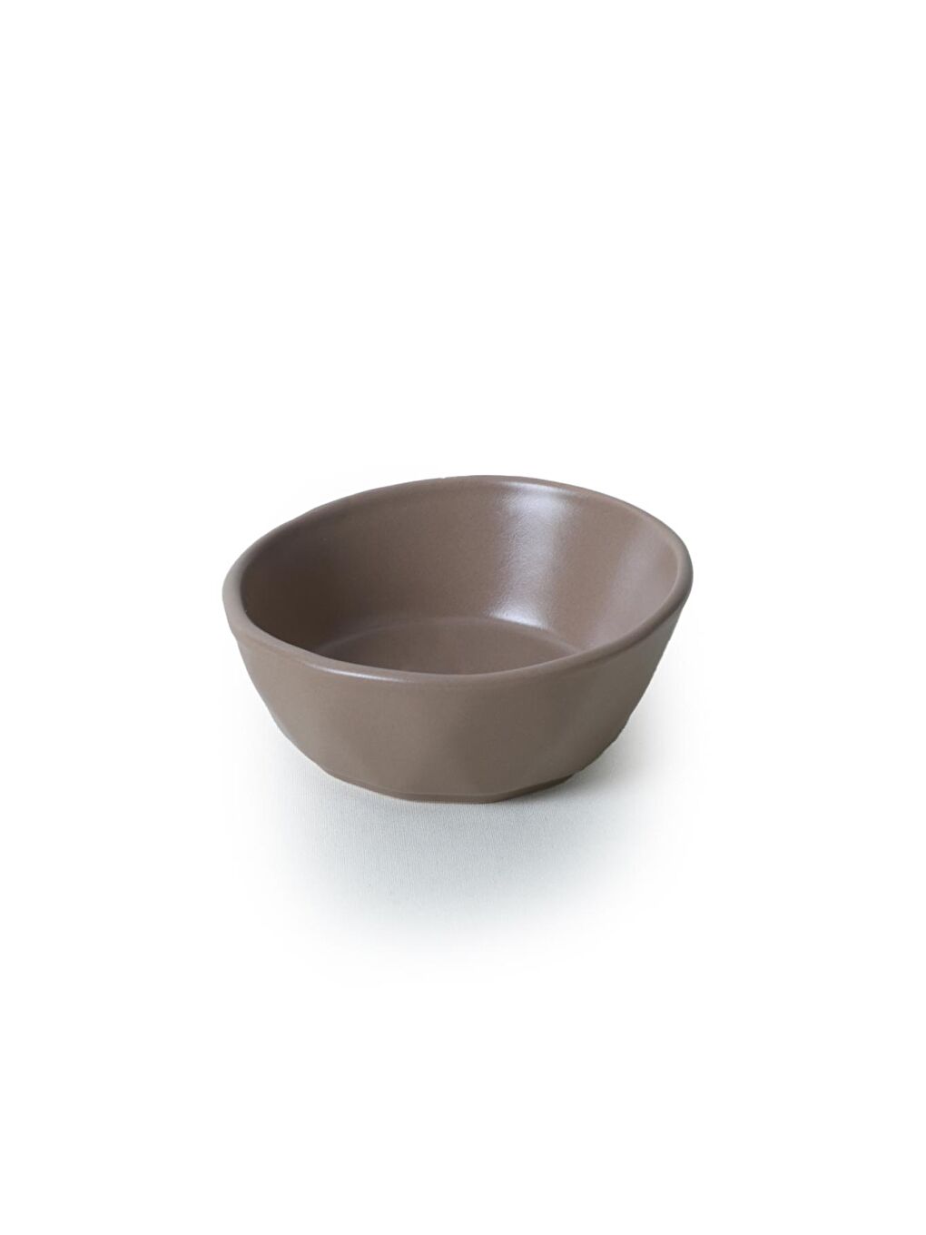 Keramika Açık Kahve Mat Toprak Taupe Kristal Çerezlik / Sosluk 12 Cm 6 Adet - 3